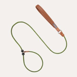 Bobo Leather Handle Control Leash